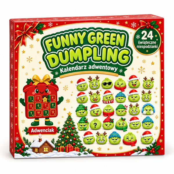 Kalendarz adwentowy Funny Green Dumpling